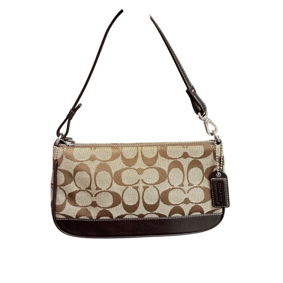 Coach 6094 vintage y2k signature brown semi Hampton mini bag - Picture 1 of 12